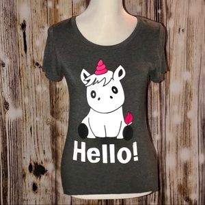 Hello/Goodbye Unicorn Tee